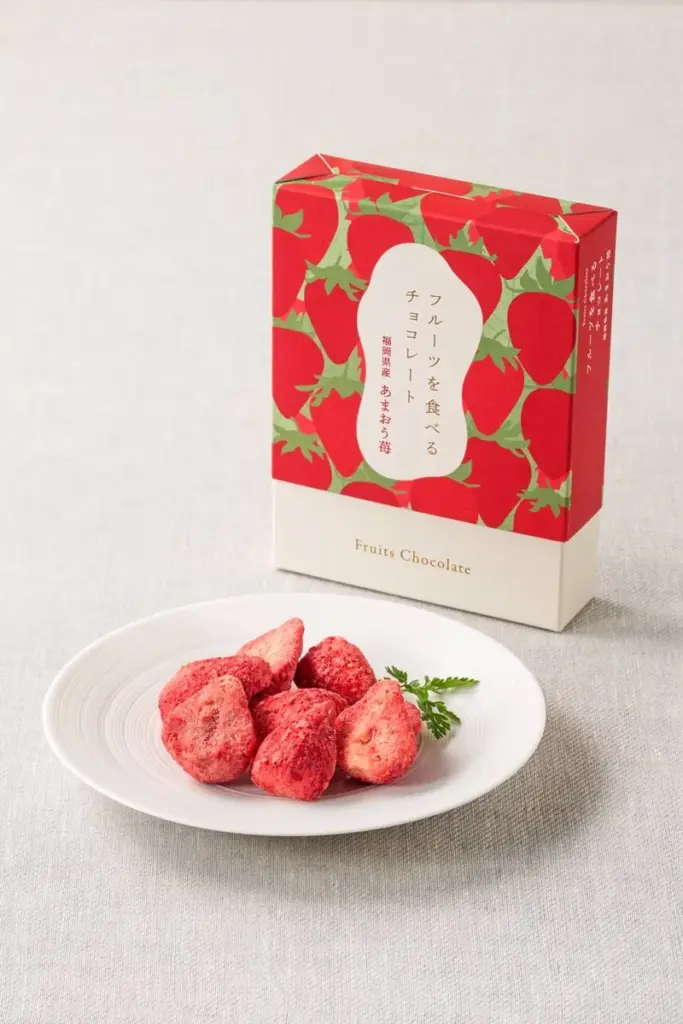 フルーツを食べるチョコレート(あまおう苺)