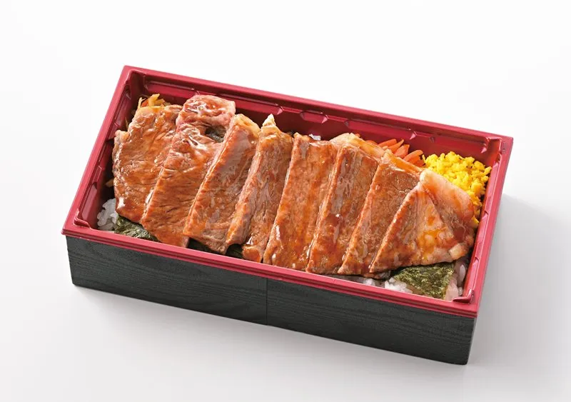 茨城県 常磐線水戸駅「常陸牛サーロインステーキ重」