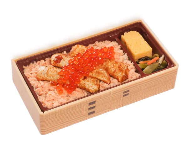 ＜すしべん＞炙りサーモンハラスと贅沢イクラのすし弁