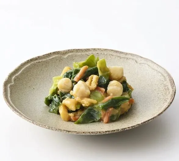 ＜美濃吉＞九条ネギと小柱の酢味噌和え